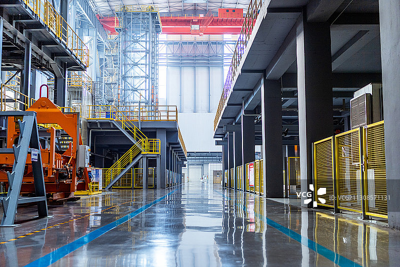 智能工厂的安全通道图片素材
