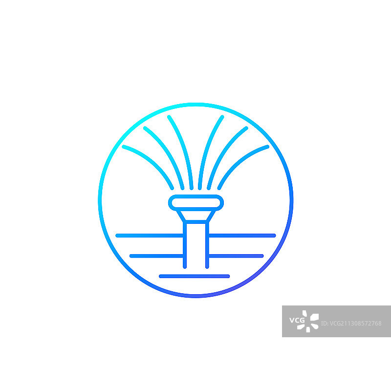 洒水器图标线条图片素材