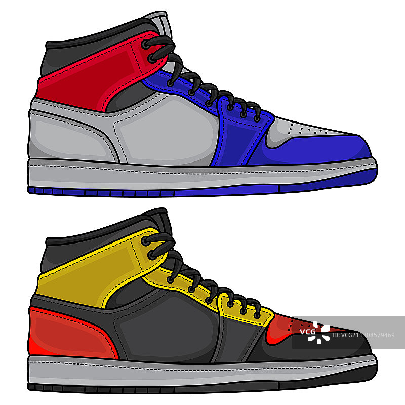 篮球鞋套装图片素材