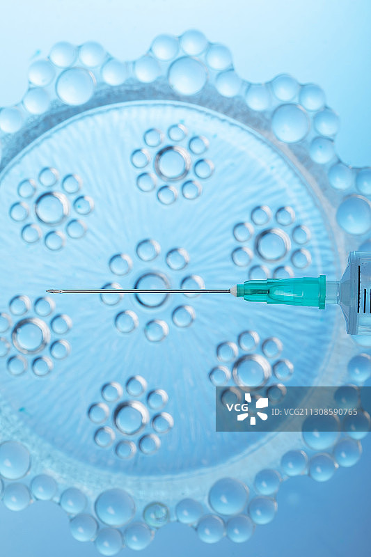 医用注射器针头特写图片素材