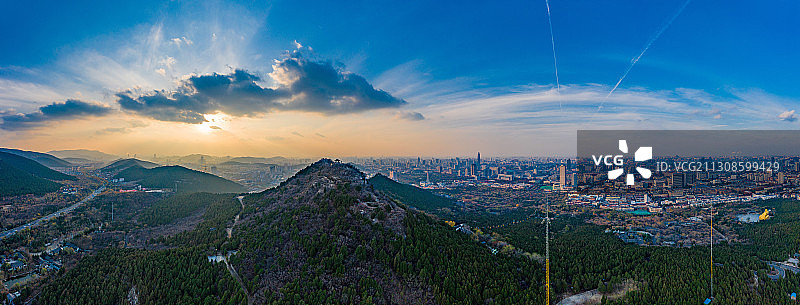 2020年11月22日千佛山日落图片素材