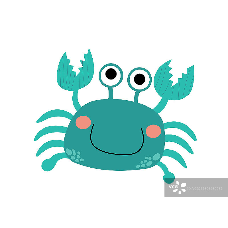 蓝色螃蟹图片素材