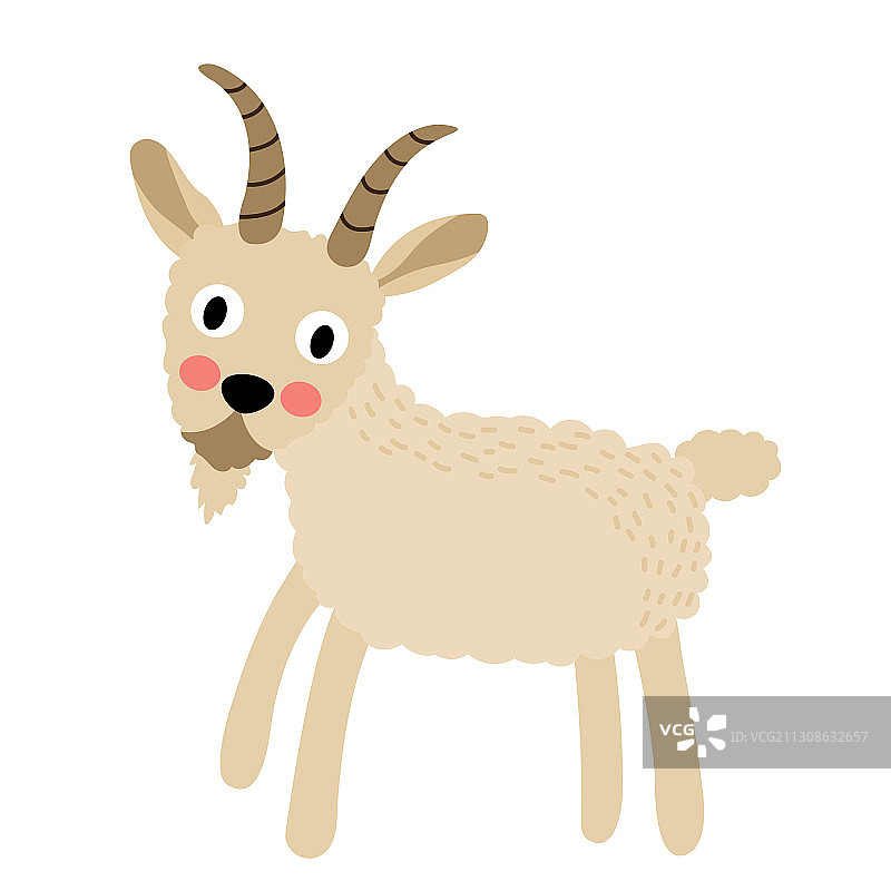 卡通山羊动物角色图片素材