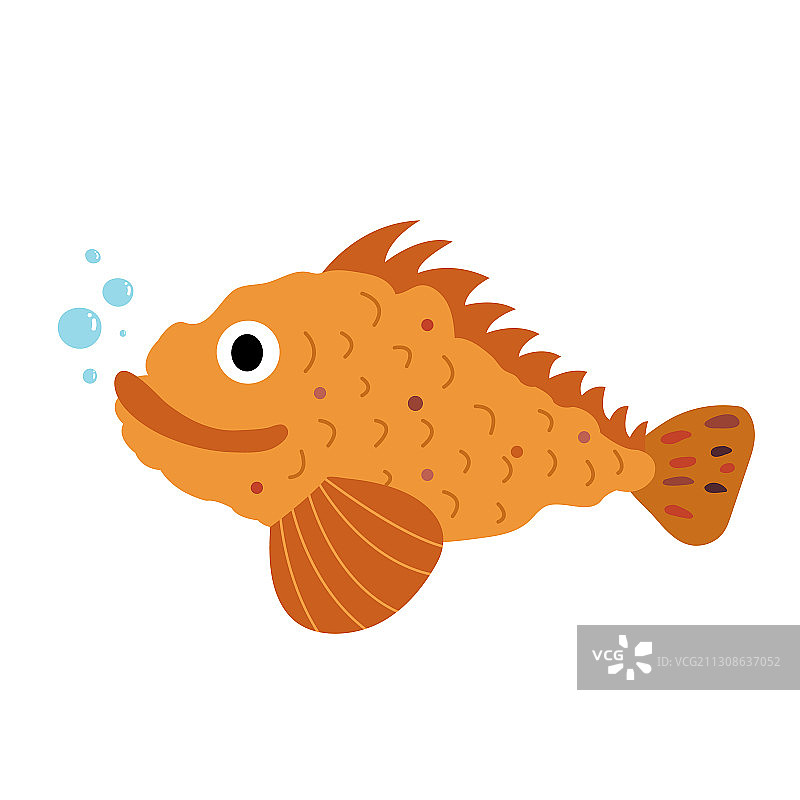 卡通蝎子鱼图片素材