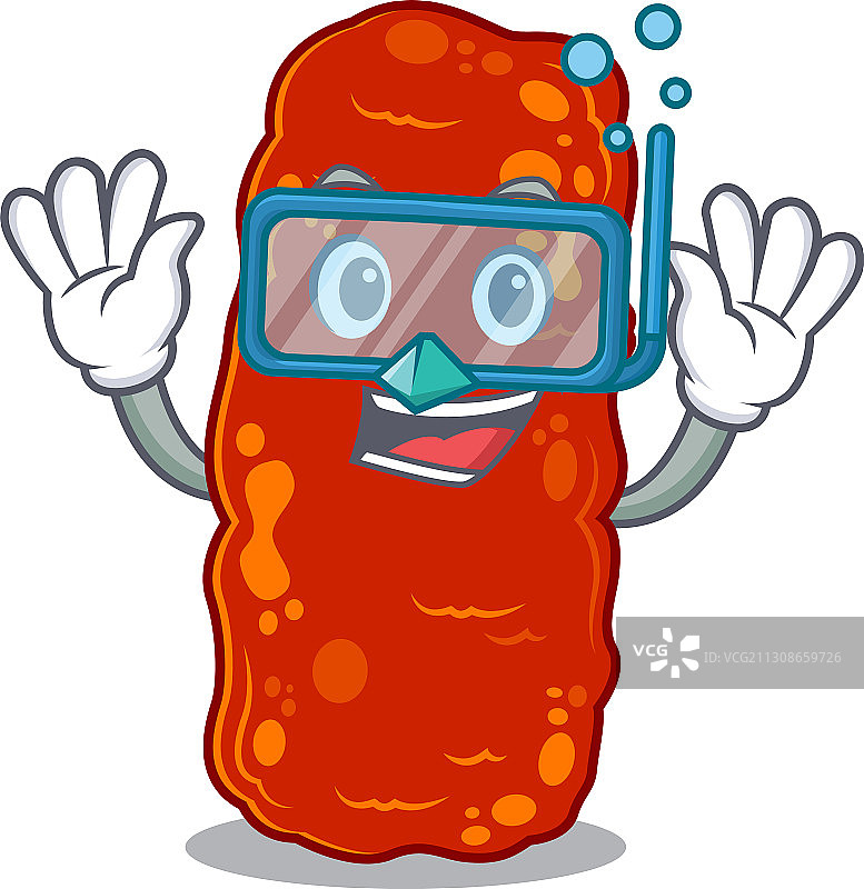 不动杆菌细菌吉祥物设计概念图片素材