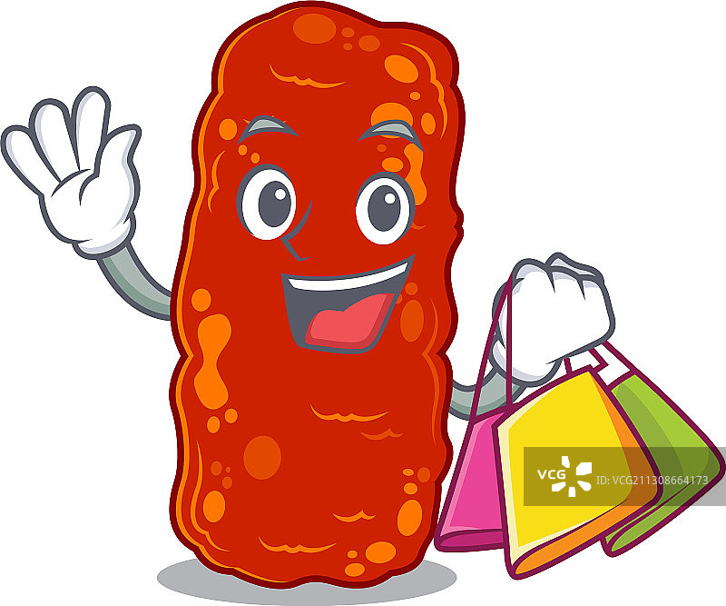 富有的不动杆菌卡通形象图片素材