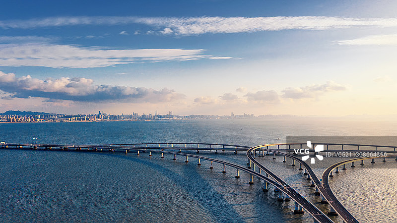 纵横的跨海大桥图片素材