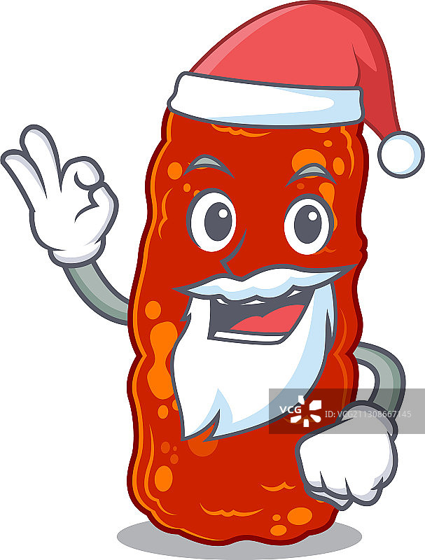 不动杆菌细菌圣诞卡通人物图片素材