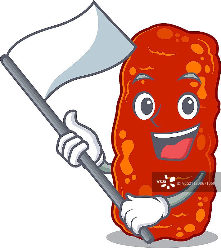 拟人化不动杆菌细菌吉祥物图片素材