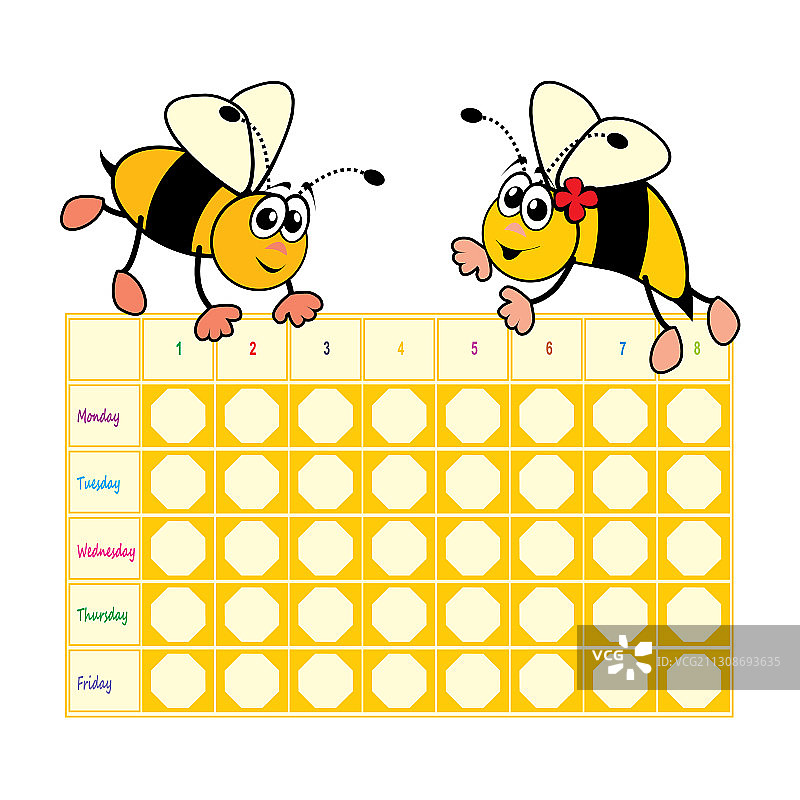 蜜蜂时间表图片素材