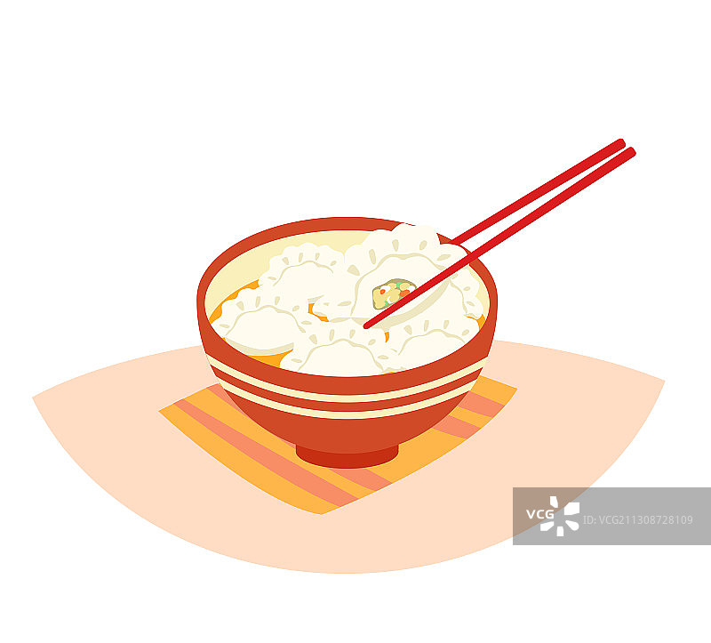 二十四节气之立冬夜晚的饺子图片素材