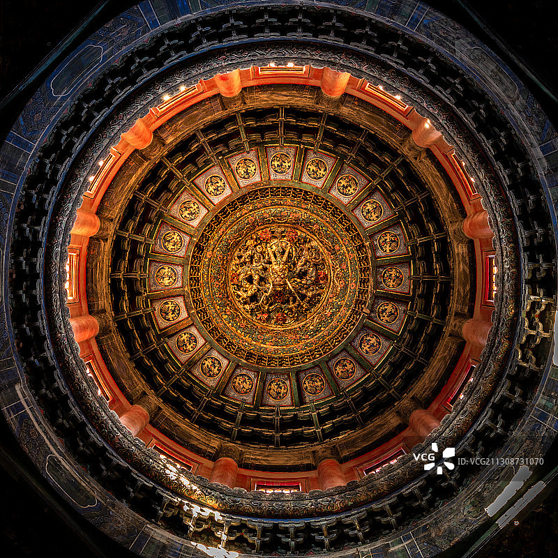 北京：2020年11月28日，北京故宫600周年，初冬光影，图片素材