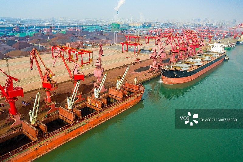 日照港 稀土航运 稀土堆场图片素材