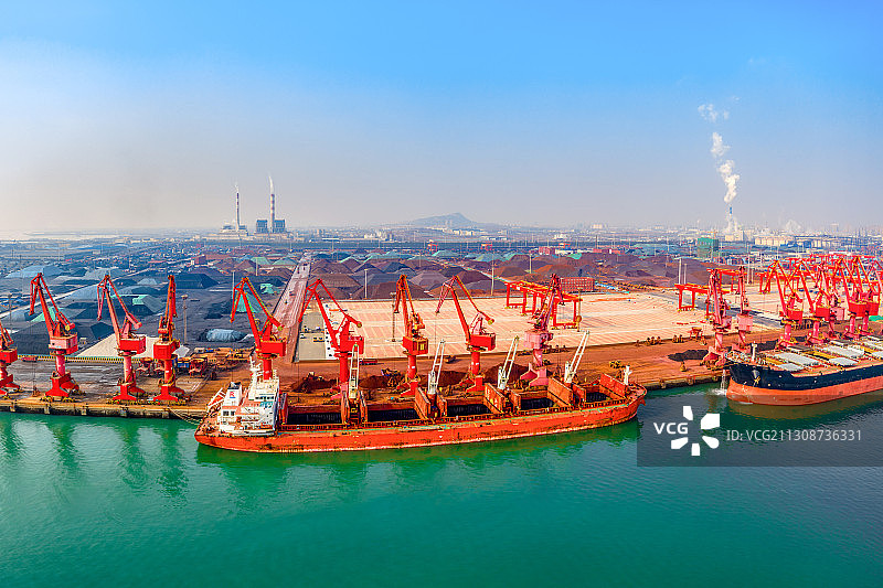 日照港 稀土航运 稀土堆场图片素材