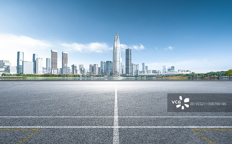 现代城市广场路面图片素材