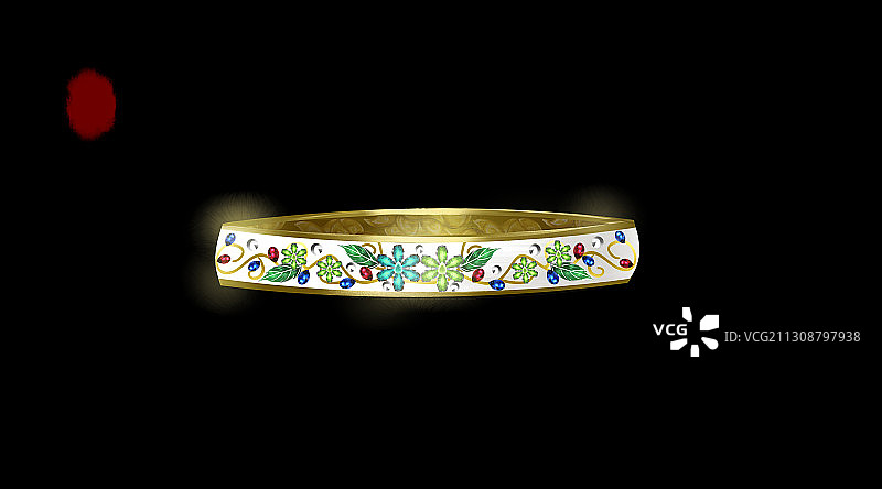 古风首饰配饰插画图片素材