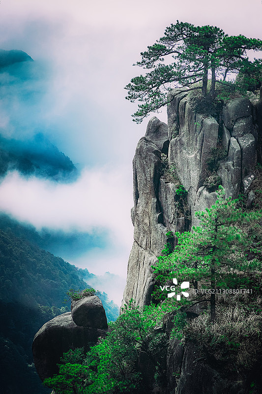 小黄山飞仙源图片素材