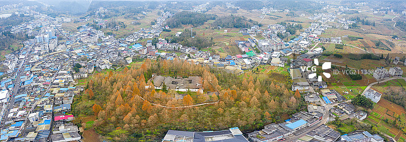 航拍湖北恩施利川团堡镇石龙寺图片素材
