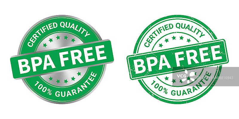 BPA Free复古印章银色标签图片素材