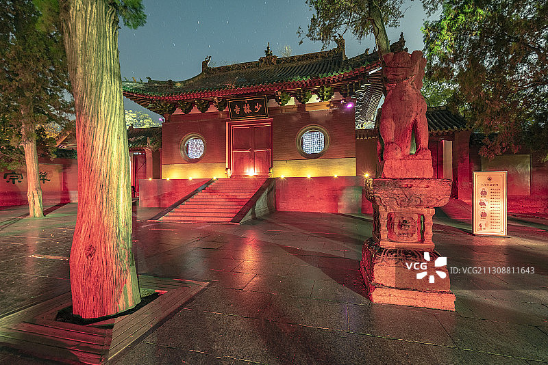 亚洲河南省登封市嵩山少林寺图片素材