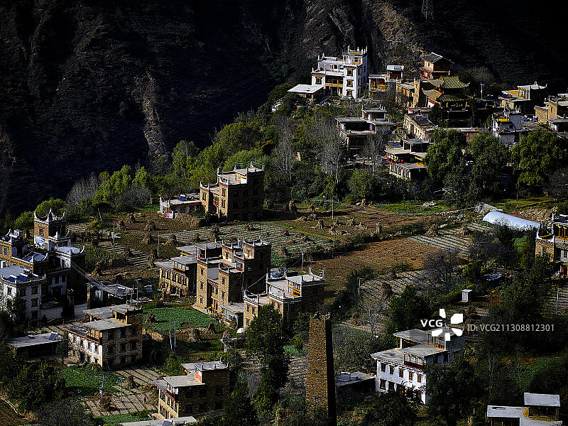 川西康巴藏寨图片素材