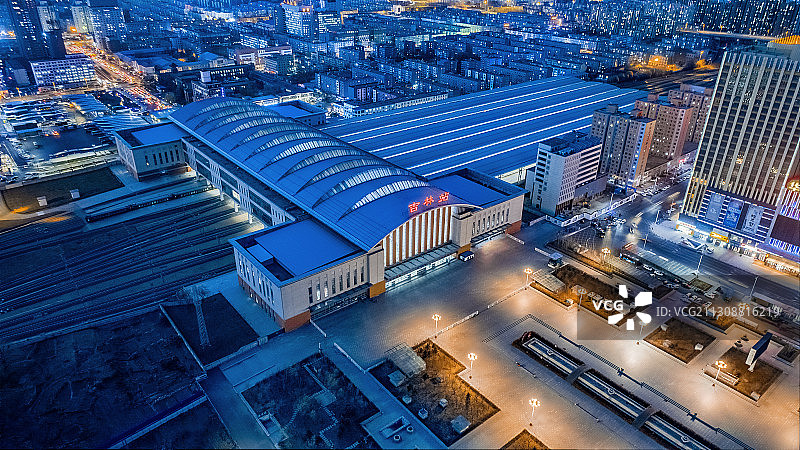 吉林市火车站图片素材