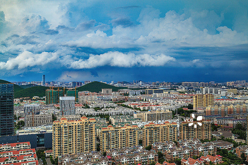夏季积雨云+江苏省徐州市泉山区图片素材