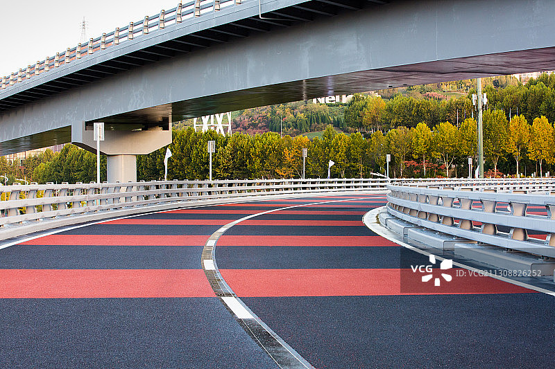 河口湾大桥竣工图片素材