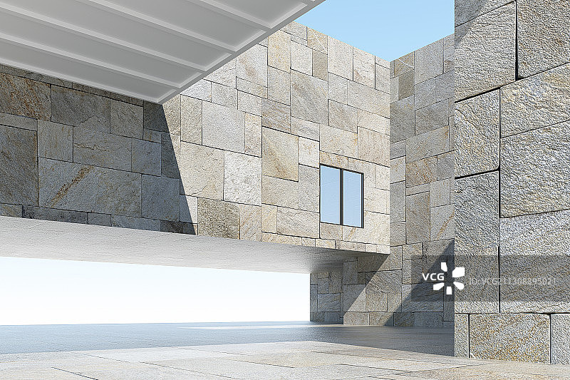 3D现代简洁抽象空间背景图片素材