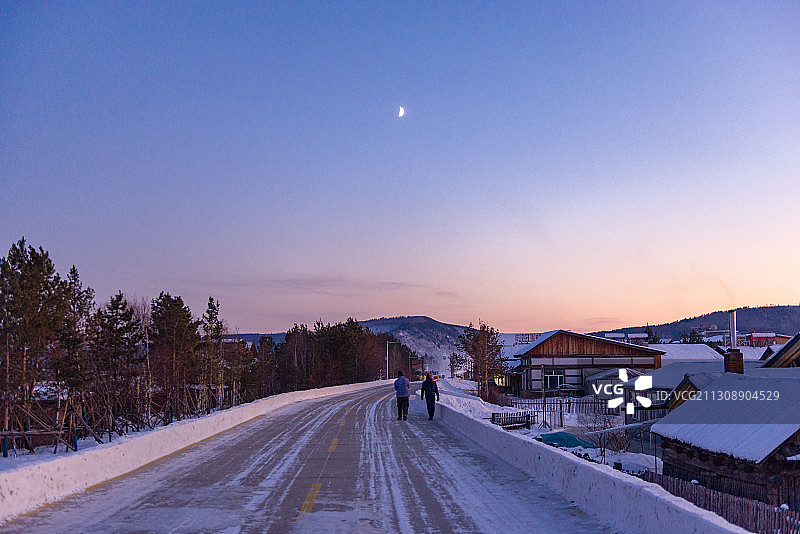 漠河北极村 北极村星空 冬天的东北 东北雪景 驯鹿园图片素材