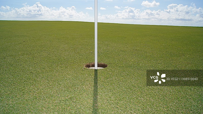 百慕大皇家高尔夫球场足球场航拍图片素材