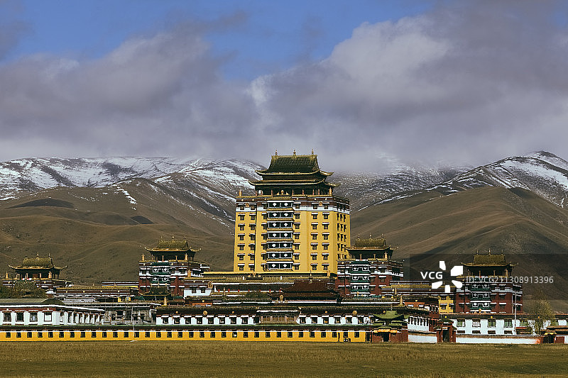 各莫寺慧园寺四川省阿坝州格鲁派图片素材