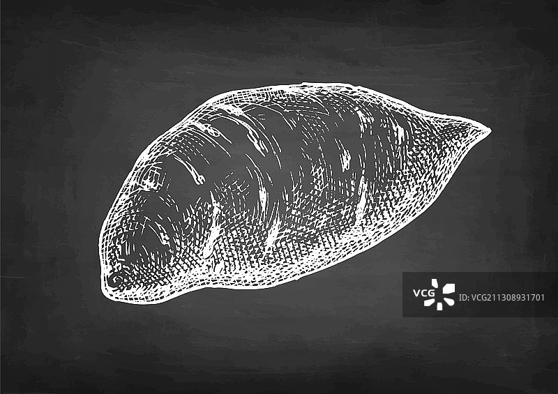 粉笔画山药图片素材