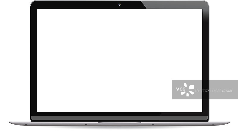 白色LCD屏幕笔记本电脑图片素材