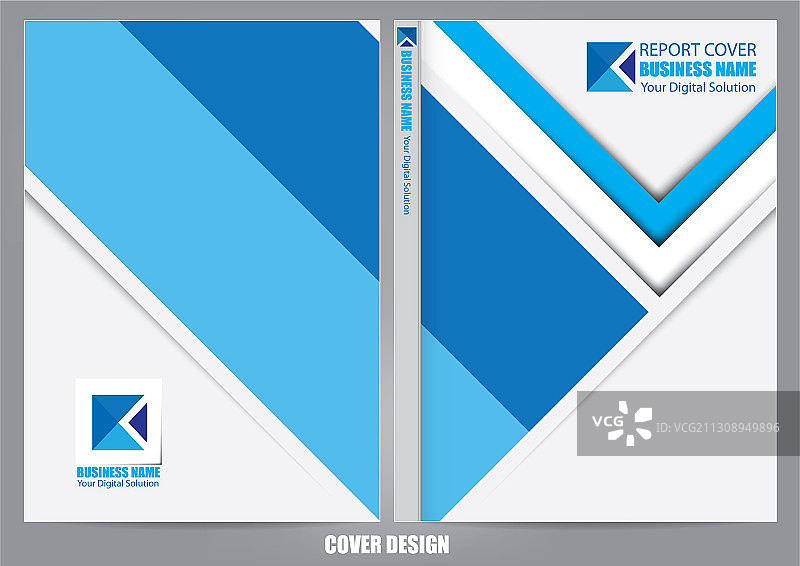 年度报告商业封面设计图片素材