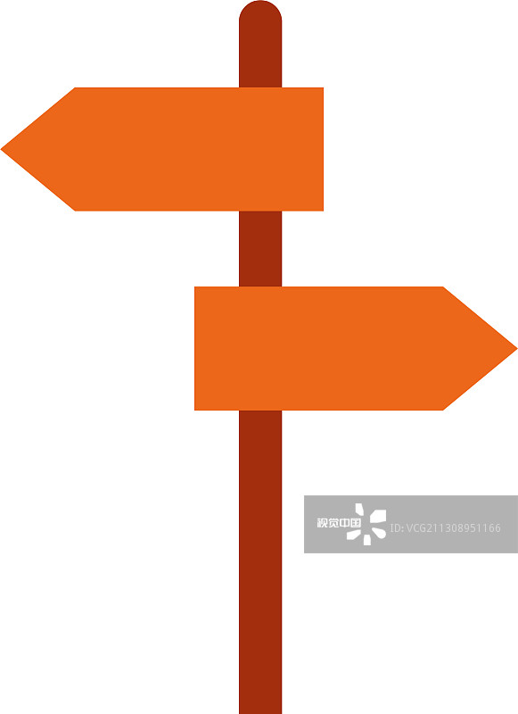 扁平风格的路标图标设计图片素材