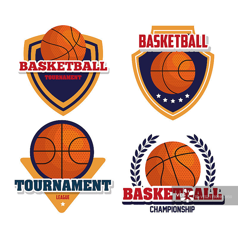 篮球锦标赛联盟标志合集图片素材