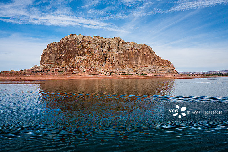 美国犹他州凯恩县海上岩层风光图片素材
