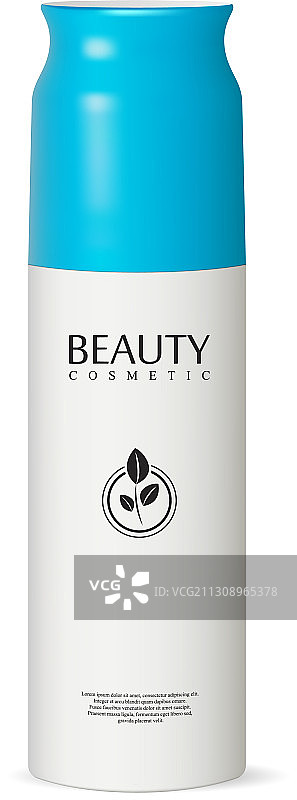 化妆品除臭剂白色金属喷雾瓶图片素材