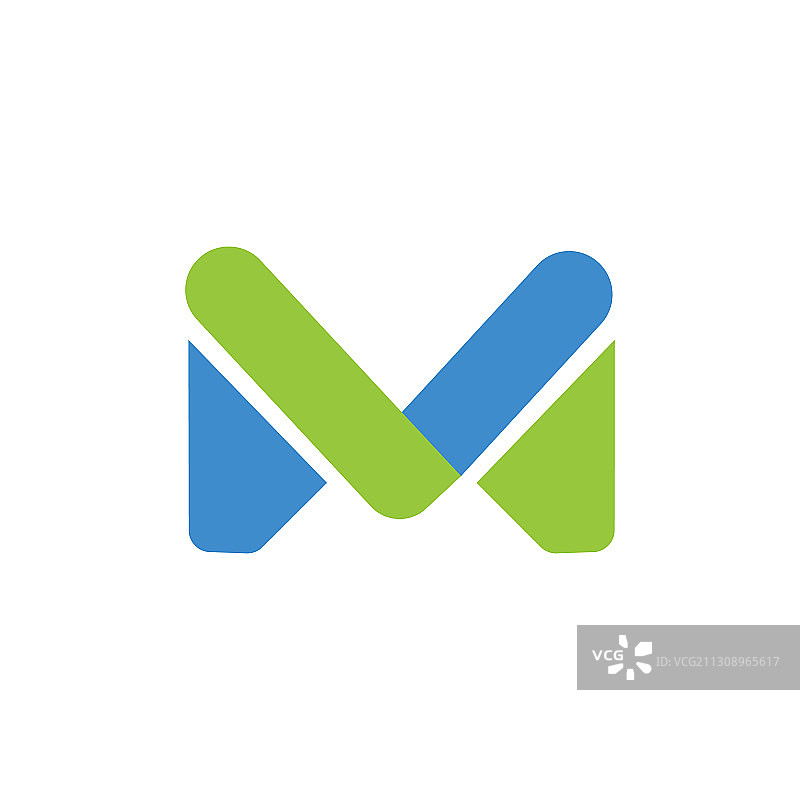 首字母m或mm标志设计模板图片素材