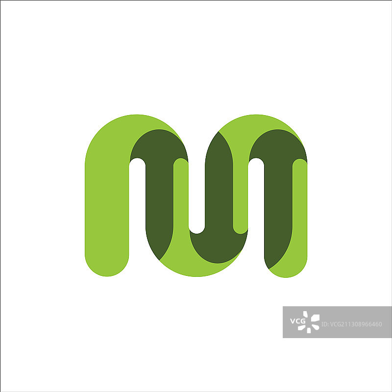 首字母m或mm标志设计模板图片素材