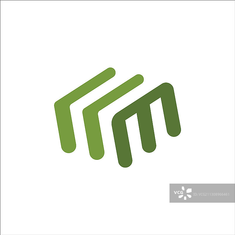 首字母m或mm标志设计模板图片素材