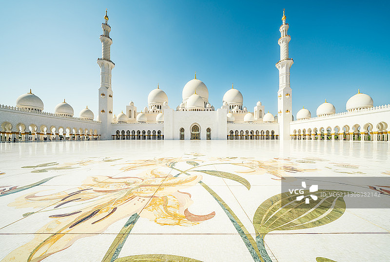 阿联酋阿布扎比谢赫扎耶德大清真寺图片素材