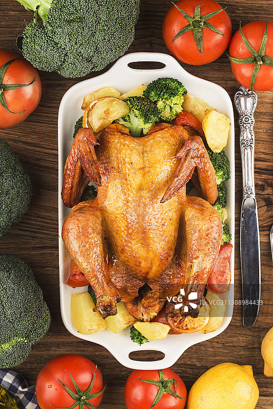 烤全鸡图片素材