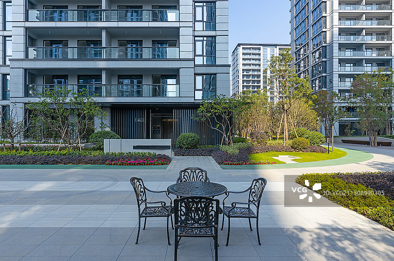 现代都市住宅景观与建筑图片素材