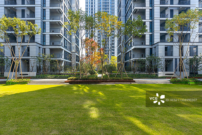 现代都市住宅景观与建筑图片素材