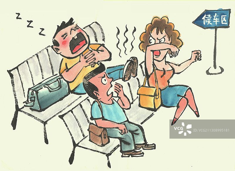 插画：第三者插足图片素材