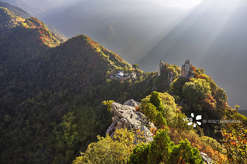 秦岭秋韵图片素材