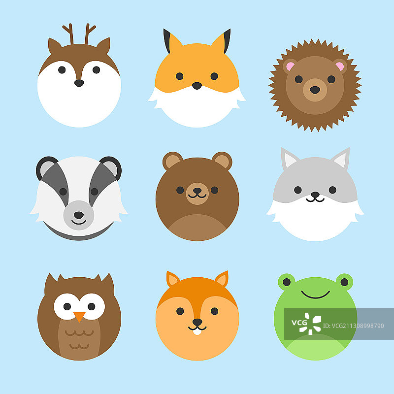 森林动物合集图片素材