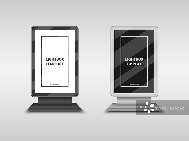 灯箱城市广告牌图腾标志模型图片素材